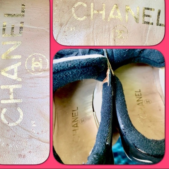 * SOLD @ AUCTION * CHANEL Vintage Sneakers - Picture 5 of 8